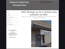 Tablet Screenshot of hancockind.com